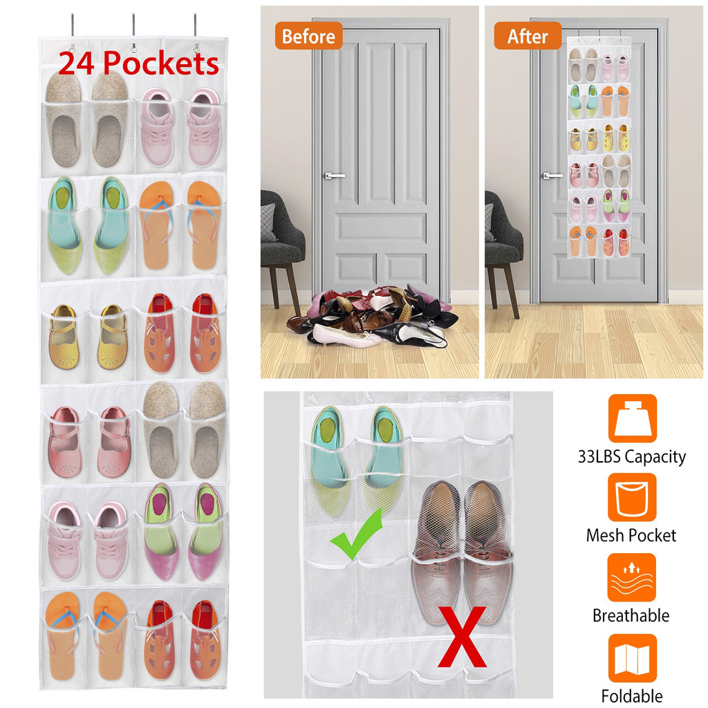 24-pocket over-the-door organizer