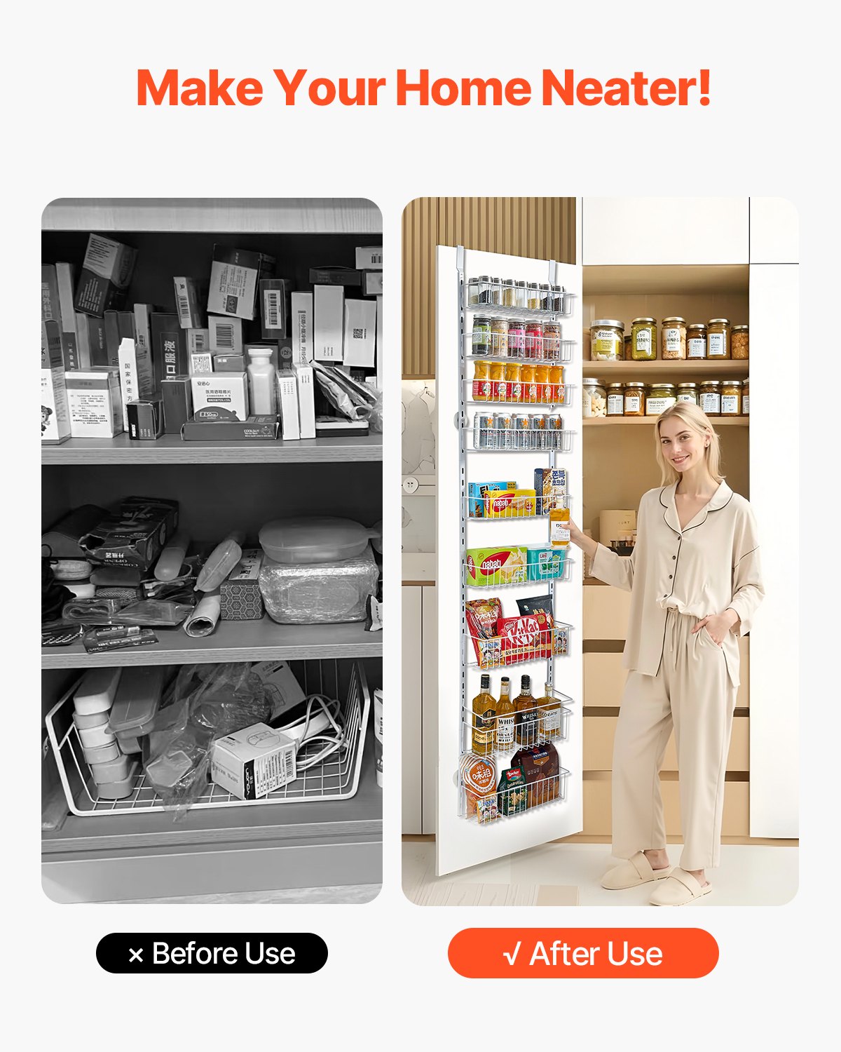 9-tier over-the-door rack